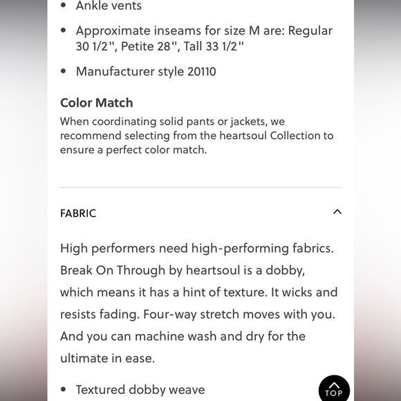 Heart Soul Women XL Scrub Pant 4-Pocket STRETCH Logo Elastic Black Petite 1X - Picture 5 of 12